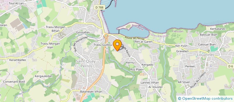 localisation de l'entreprise MONSIEUR JEAN-PIERRE LE BOURCE  LOUANNEC