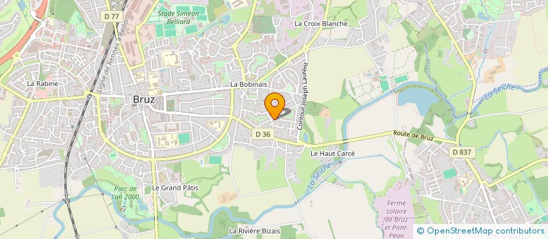localisation de l'entreprise MONSIEUR JEAN-PIERRE LE GALL  BRUZ