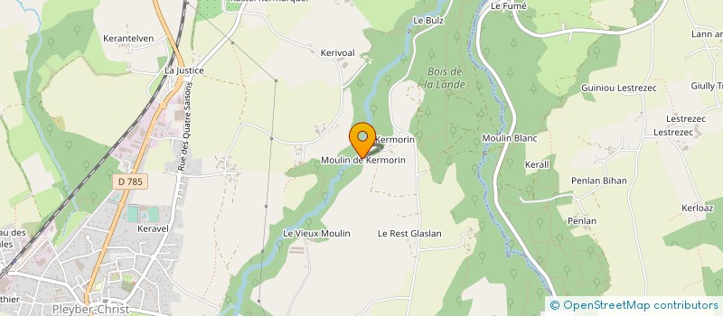 localisation de l'entreprise MONSIEUR JEAN PIERRE LE MEUR  PLEYBER-CHRIST