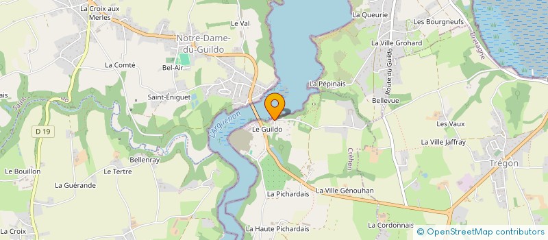 localisation de l'entreprise MONSIEUR JEAN PIERRE LECHAPELIER  CREHEN