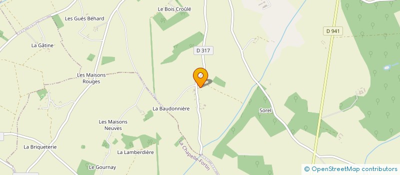 localisation de l'entreprise MONSIEUR JEAN-PIERRE LECLERC à LA CHAPELLE-FORTIN