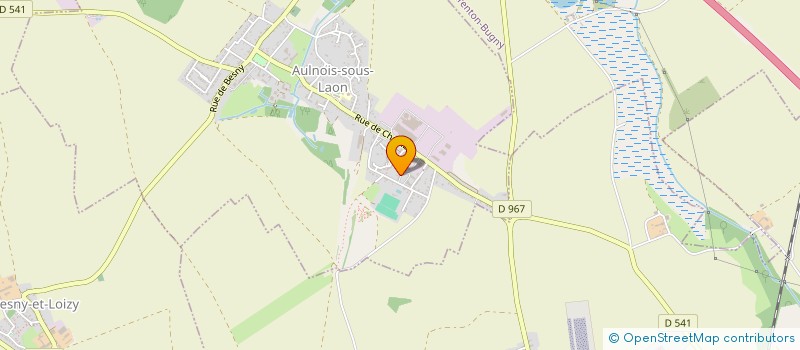 localisation de l'entreprise MONSIEUR JEAN PIERRE LECLERCQ  AULNOIS-SOUS-LAON