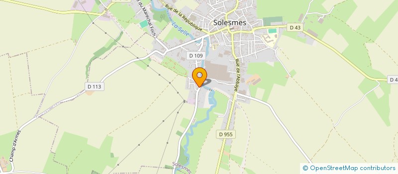 localisation de l'entreprise MONSIEUR JEAN PIERRE LECOT  SOLESMES