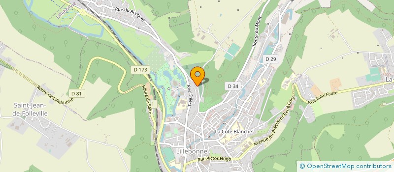 localisation de l'entreprise MONSIEUR JEAN-PIERRE LEGER  LILLEBONNE