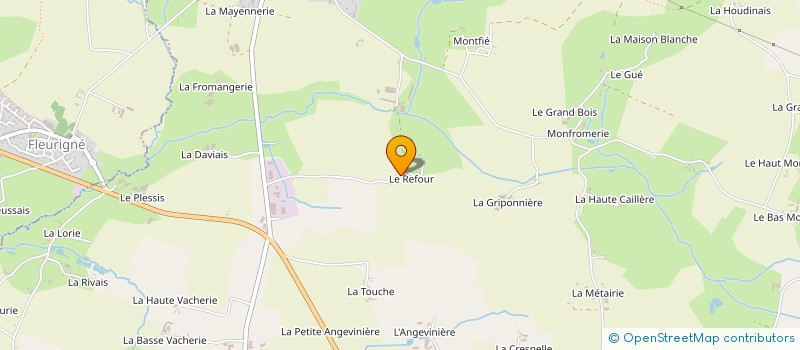 localisation de l'entreprise MONSIEUR JEAN-PIERRE LEGRAND  LA CHAPELLE FLEURIGNE