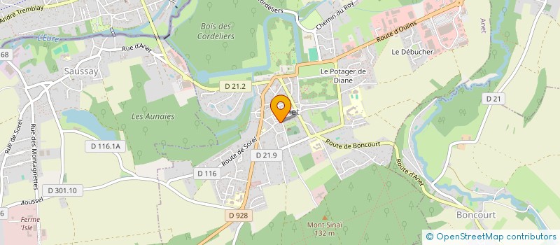 localisation de l'entreprise MONSIEUR JEAN-PIERRE LEGUERE à ANET
