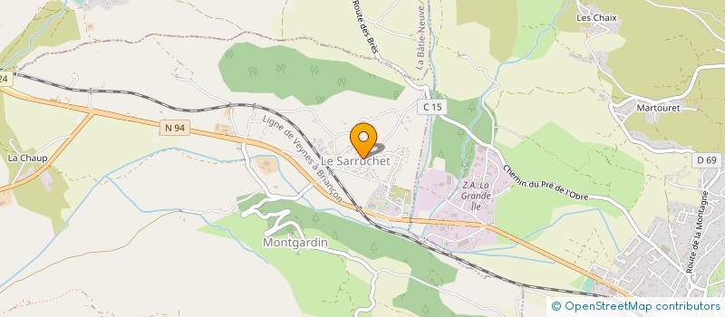 localisation de l'entreprise MONSIEUR JEAN PIERRE LEMOINE  LA BATIE-NEUVE