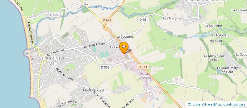 localisation de l'entreprise MONSIEUR JEAN-PIERRE LENEVEU  SAINT-PAIR-SUR-MER