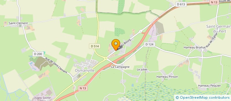 localisation de l'entreprise MONSIEUR JEAN PIERRE LEROND  OSMANVILLE