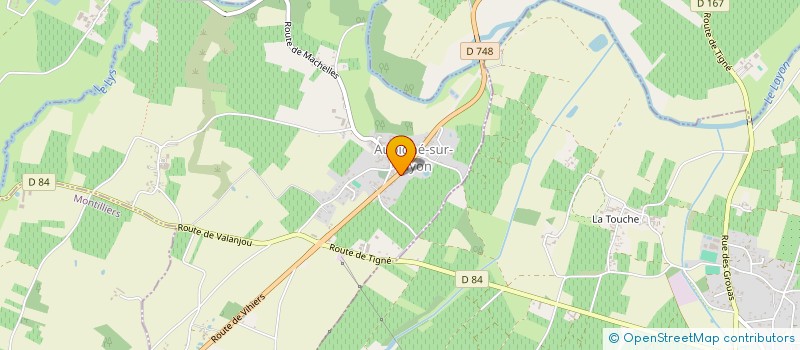 localisation de l'entreprise MONSIEUR JEAN-PIERRE LEROY  AUBIGNE-SUR-LAYON