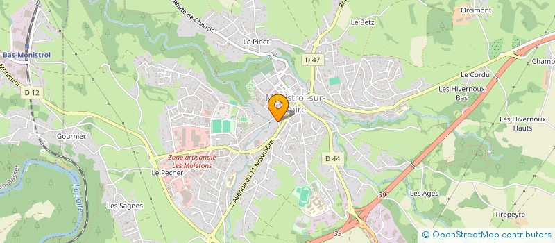localisation de l'entreprise MONSIEUR JEAN-PIERRE LHERMET à MONISTROL-SUR-LOIRE