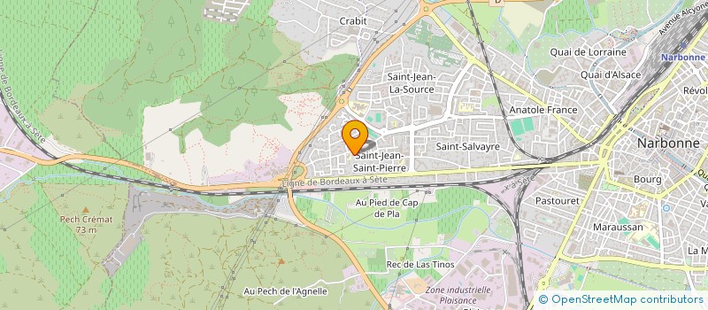 localisation de l'entreprise MONSIEUR JEAN PIERRE LORENZO  NARBONNE