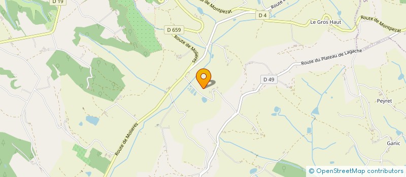 localisation de l'entreprise MONSIEUR JEAN-PIERRE LOUBATIERES  CASTELNAU-MONTRATIER