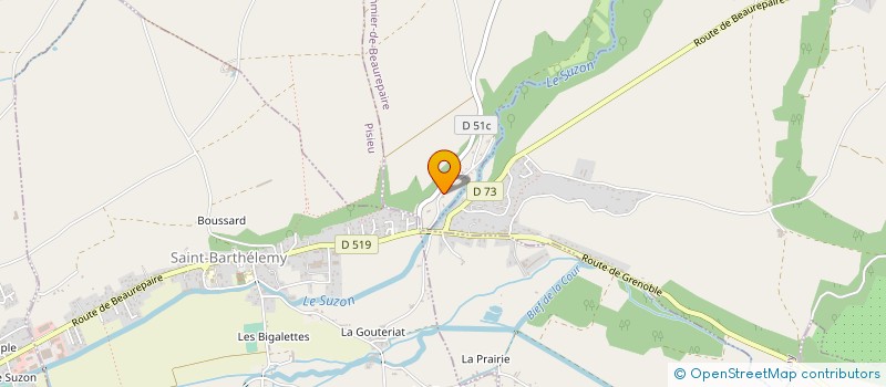 localisation de l'entreprise MONSIEUR JEAN PIERRE LUCAS  POMMIER-DE-BEAUREPAIRE