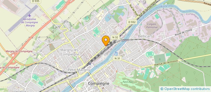 localisation de l'entreprise MONSIEUR JEAN-PIERRE LUCIDARME  MARGNY-LES-COMPIEGNE