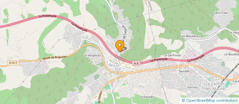 localisation de l'entreprise MONSIEUR JEAN PIERRE MACARIE  LE LUC