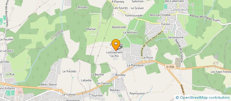 localisation de l'entreprise MONSIEUR JEAN PIERRE MADIANI  SALLEBOEUF