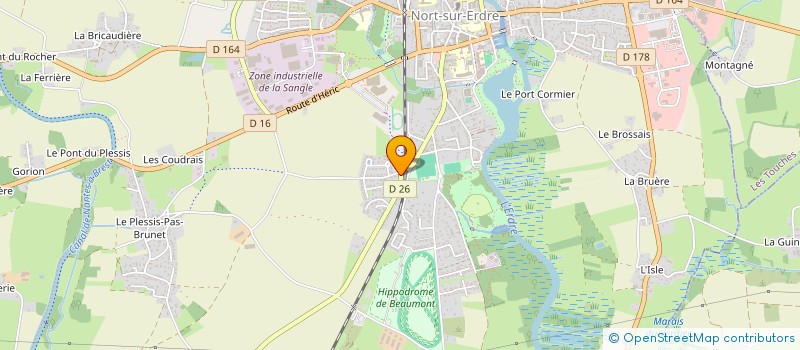 localisation de l'entreprise MONSIEUR JEAN PIERRE MAHE  NORT-SUR-ERDRE