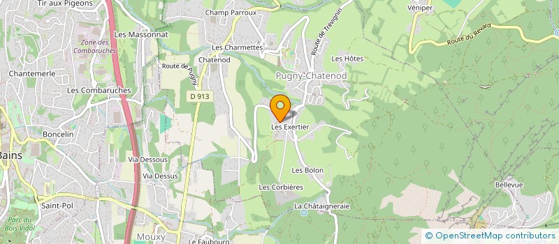 localisation de l'entreprise MONSIEUR JEAN PIERRE MAILLAND ROSSET  PUGNY-CHATENOD