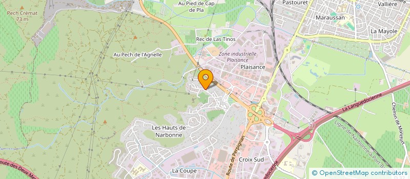 localisation de l'entreprise MONSIEUR JEAN PIERRE MALAFOSSE  NARBONNE