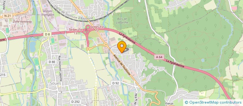 localisation de l'entreprise MONSIEUR JEAN-PIERRE MANDRAS  BARBAZAN-DEBAT