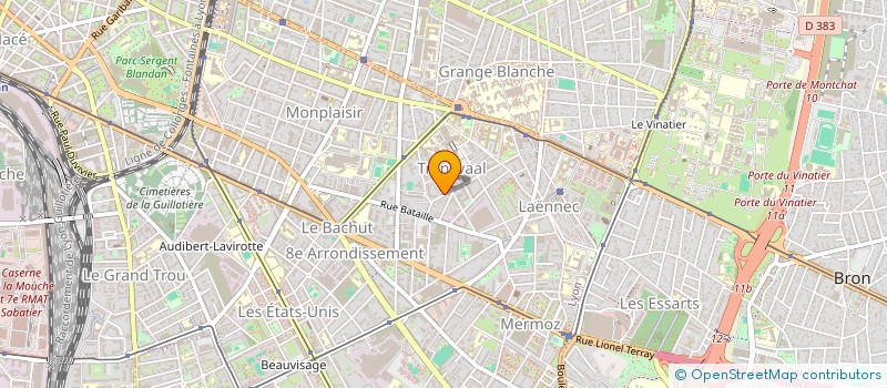 localisation de l'entreprise MONSIEUR JEAN PIERRE MARCHAND  LYON 8EME