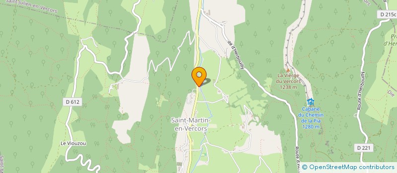 localisation de l'entreprise MONSIEUR JEAN PIERRE MARCON  SAINT-MARTIN-EN-VERCORS