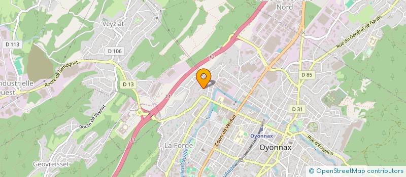 localisation de l'entreprise MONSIEUR JEAN-PIERRE MARIANI à OYONNAX