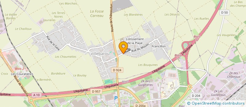 localisation de l'entreprise MONSIEUR JEAN PIERRE MARIETTI  VILLEBAROU