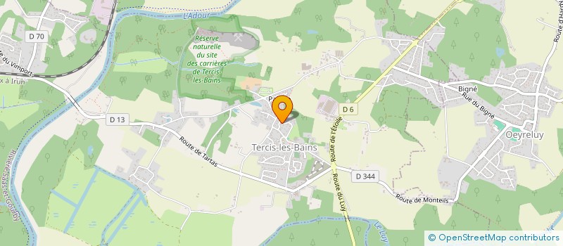 localisation de l'entreprise MONSIEUR JEAN PIERRE MARQUE  TERCIS-LES-BAINS