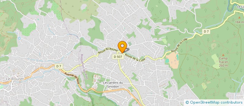 localisation de l'entreprise MONSIEUR JEAN-PIERRE MARTEL à ROQUEFORT-LES-PINS