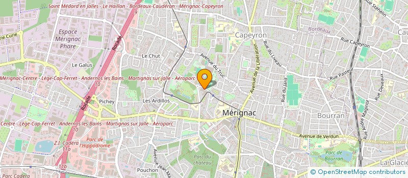 localisation de l'entreprise MONSIEUR JEAN PIERRE MARTIN  MERIGNAC