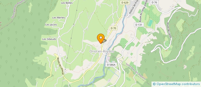 localisation de l'entreprise MONSIEUR JEAN-PIERRE MARTINAGE  ORIOL-EN-ROYANS