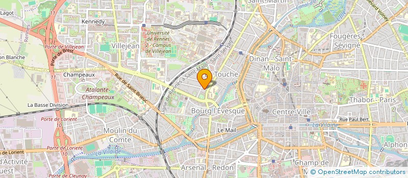 localisation de l'entreprise MONSIEUR JEAN-PIERRE MARTINET  RENNES