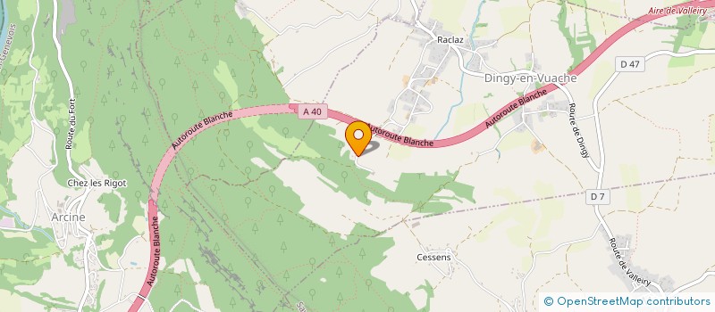 localisation de l'entreprise MONSIEUR JEAN-PIERRE MARTINET  DINGY-EN-VUACHE