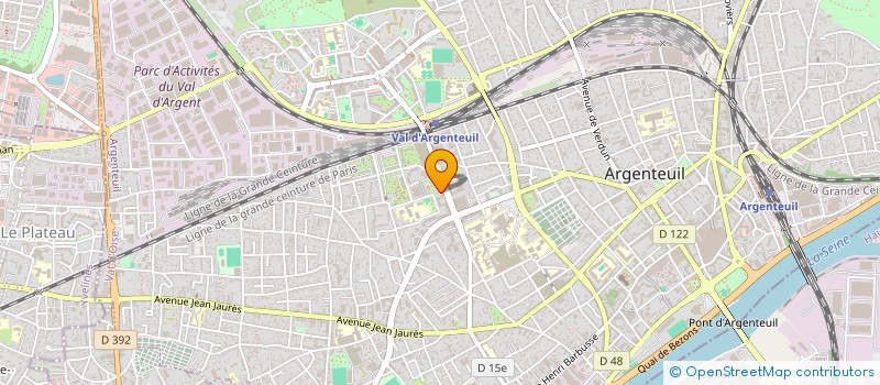 localisation de l'entreprise MONSIEUR JEAN-PIERRE MARTINIER  ARGENTEUIL