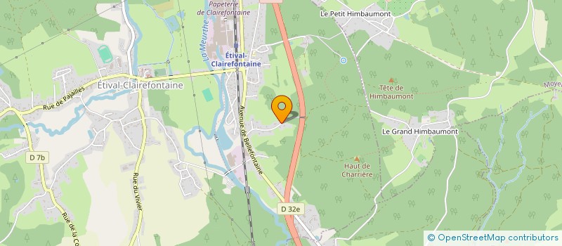 localisation de l'entreprise MONSIEUR JEAN PIERRE MASSEL  ETIVAL-CLAIREFONTAINE