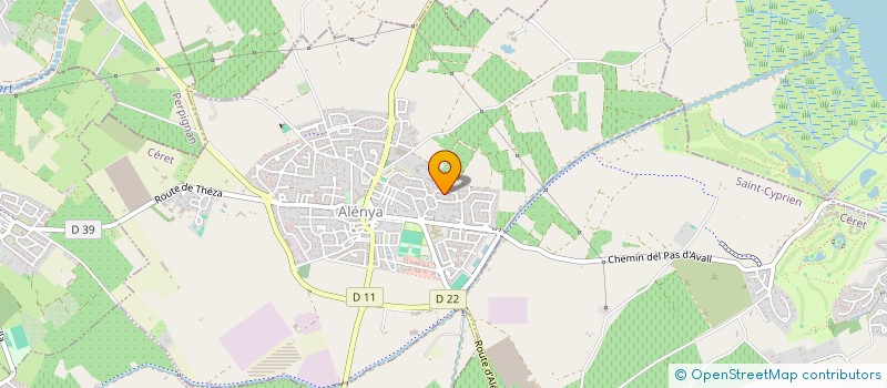 localisation de l'entreprise MONSIEUR JEAN-PIERRE MASSOL  ALENYA