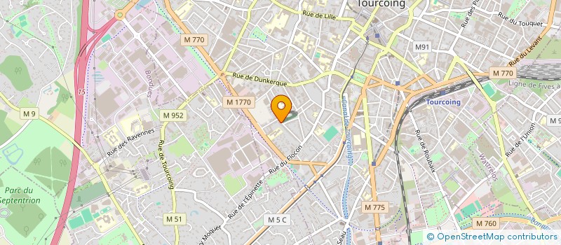 localisation de l'entreprise MONSIEUR JEAN-PIERRE MASSON  TOURCOING