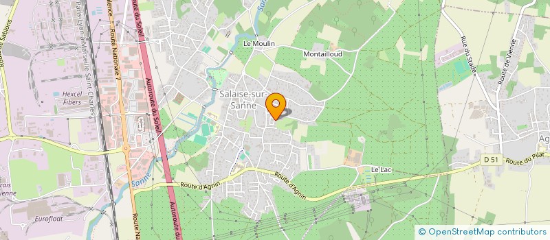 localisation de l'entreprise MONSIEUR JEAN PIERRE MAUNE  SALAISE-SUR-SANNE