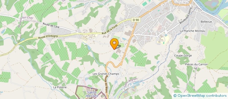 localisation de l'entreprise MONSIEUR JEAN-PIERRE MAYEUX  SAINT-AIGNAN