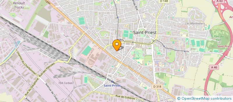 localisation de l'entreprise MONSIEUR JEAN PIERRE MAZZI  SAINT-PRIEST