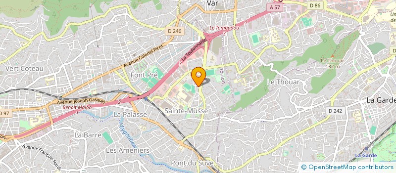 localisation de l'entreprise MONSIEUR JEAN PIERRE MENA  TOULON