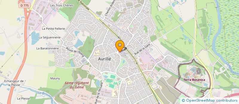 localisation de l'entreprise MONSIEUR JEAN-PIERRE MENARD à AVRILLE