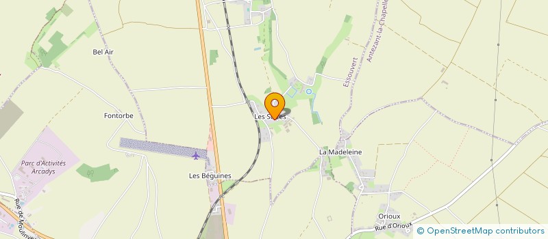 localisation de l'entreprise MONSIEUR JEAN-PIERRE MENEAU  ESSOUVERT