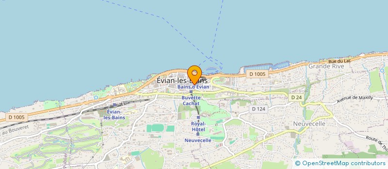 localisation de l'entreprise MONSIEUR JEAN-PIERRE MENUGE à EVIAN-LES-BAINS