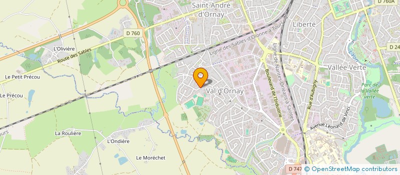 localisation de l'entreprise MONSIEUR JEAN-PIERRE MERLAUD à LA ROCHE-SUR-YON