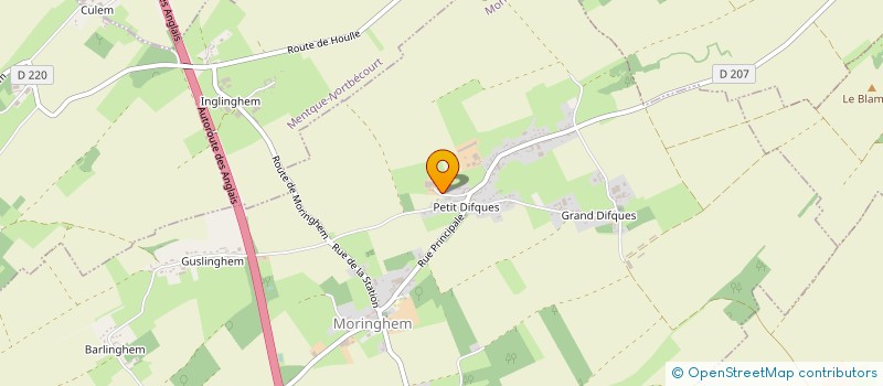 localisation de l'entreprise MONSIEUR JEAN-PIERRE MESMACQUE  MORINGHEM
