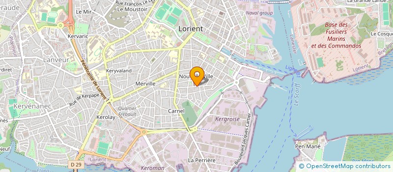 localisation de l'entreprise MONSIEUR JEAN-PIERRE MESSAGER à LORIENT