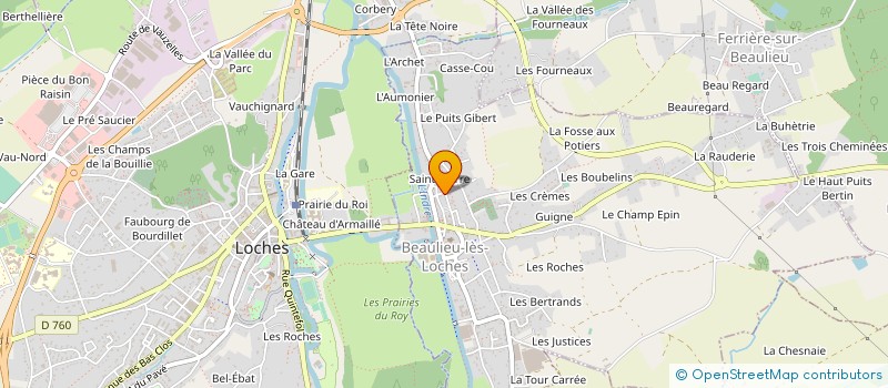 localisation de l'entreprise MONSIEUR JEAN-PIERRE METADIER à BEAULIEU-LES-LOCHES